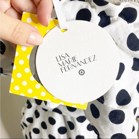 NWT! LISA MARIE FERNANDEZ for Target Polka Dot One Shoulder Dress MEDIUM - Picture 5 of 7